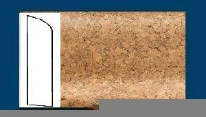 Плинтус пробковый ArtCorkDesing С 106 (Колер 8) 10х60х910 мм в Саратове