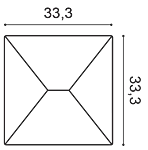 Декоративная панель Orac W106 (33.3x33.3x2.9 см) в Саратове