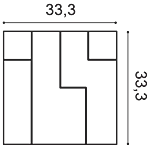 Декоративная панель Orac W102 (33.3x33.3x2.5 см) в Саратове