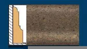 Плинтус пробковый ArtCorkDesing С 103 (Колер 7) 12х65х910 мм в Саратове