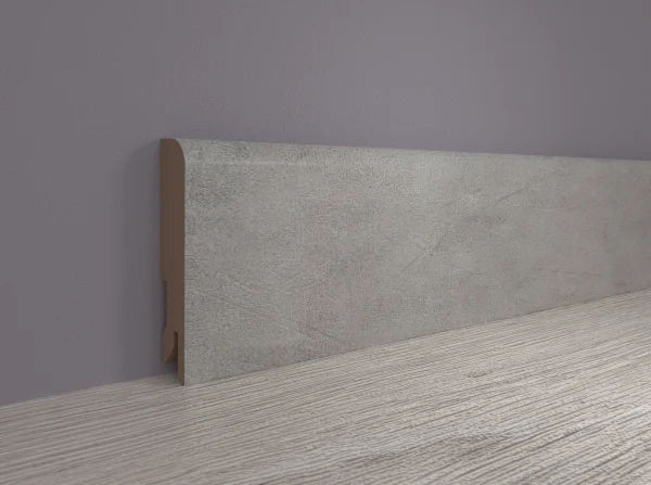 Плинтус MDF Bonkeel 24065 Бетон Лофт Натур (80х16х2400 мм) в Саратове
