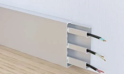 Алюминиевый плинтус Fezard Кабельный ALP-G80 Алюминий 80*15*2500 мм в Саратове