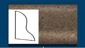 Плинтус пробковый ArtCorkDesing С 102 (Колер 7) 20x40x910 мм в Саратове