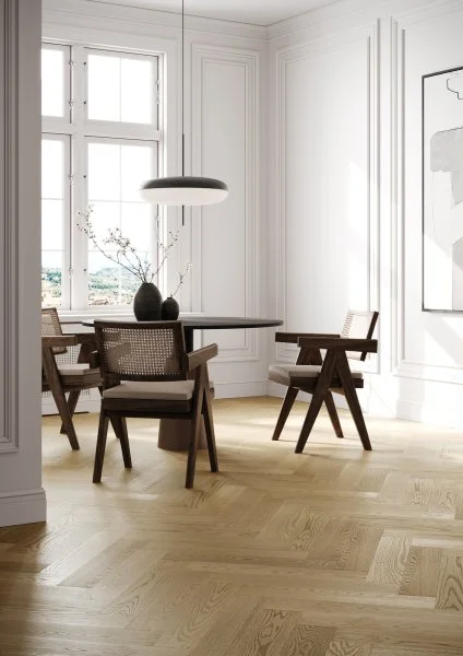 Паркетная доска Quartz Parquet Английская Ёлка Дуб Шампань 33-414 в Саратове