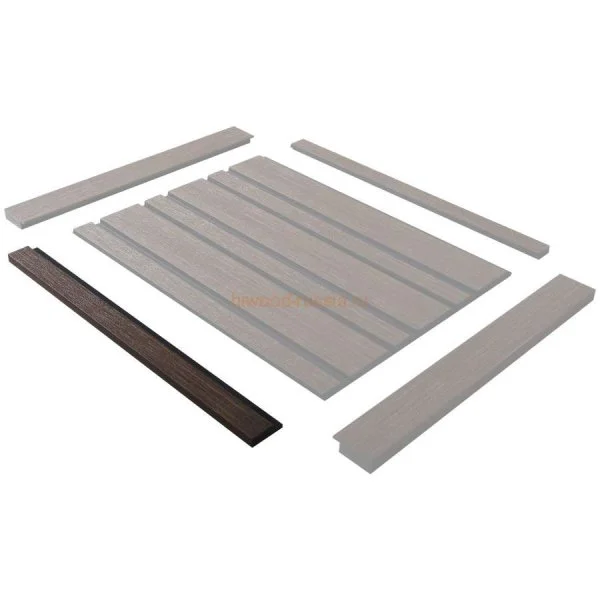 Финишный молдинг LF124A BR396K правый декорированный (42х12х2700мм) в Саратове