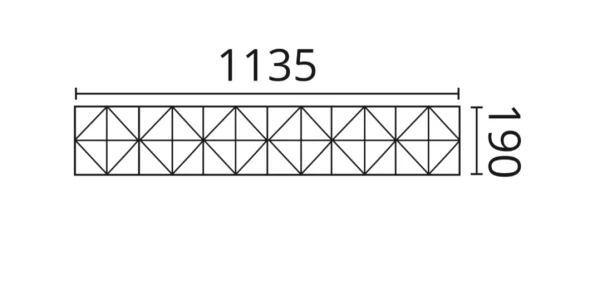 Декоративная панель NMC Arstyl Pyramid (113.5x19x1.8 см) в Саратове
