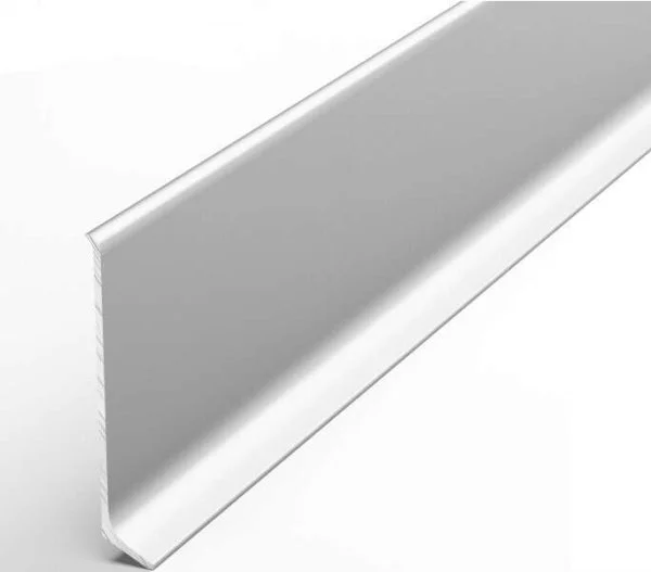 Алюминиевый плинтус Bonkeel ПЛ60 501л Серебро Люкс (58,5х11,2х2500мм) в Саратове