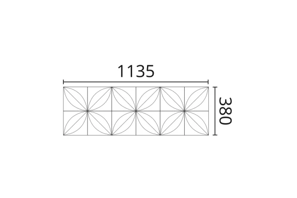 Декоративная панель NMC Arstyl Flower (113.5x38x2.8 см) в Саратове