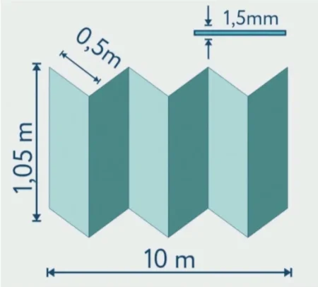 Подложка Солид 1,5мм гармошка для LVT (10.5м2) в Саратове