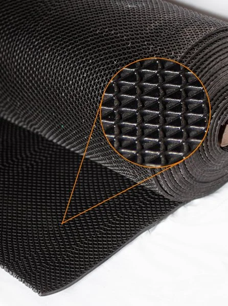 Грязезащитное рулонное покрытие ЗигЗаг Черный 5 мм (0,9 м) Китай в Саратове