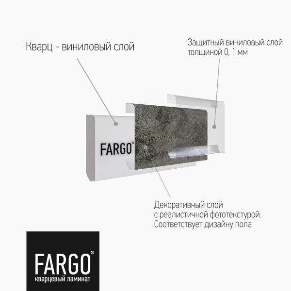 Кварцевый плинтус Fargo 81996-10 Дуб Марракеш 80х11х2200 мм в Саратове