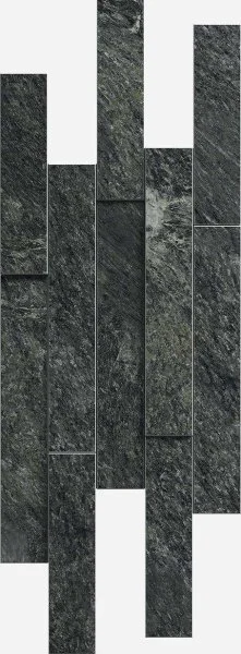 Керамогранит Italon Скайфолл Неро Брик 3D (Патинированная, 28х78) в Саратове