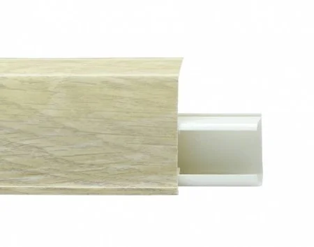 Пластиковый плинтус Royce №508 Серый Опем (55х23х2200мм) в Саратове