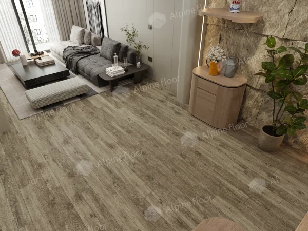 Каменно-полимерная плитка Alpine Floor Grand Sequoia Village Венге Грей ECO 11-807 4мм, 43 класс в Саратове