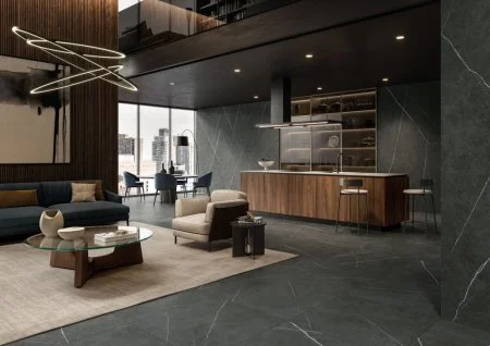 Керамогранит Italon Метрополис Империал Блэк 120х278 (Натуральная и Реттифицированная) в Саратове