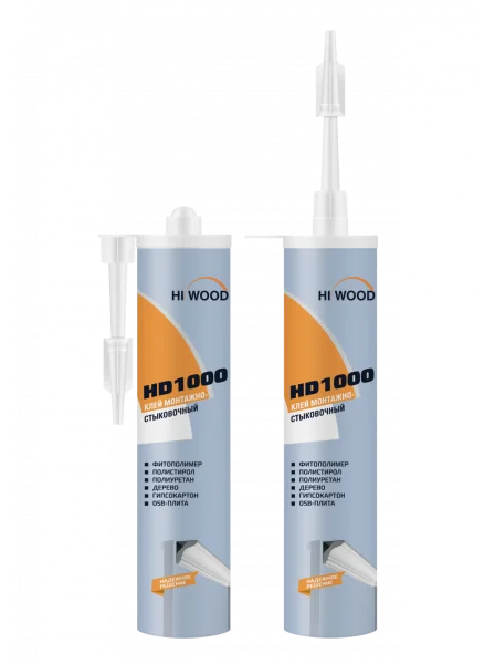 Монтажно-стыковочный клей HiWood HD1000 Белый 280 ml в Саратове