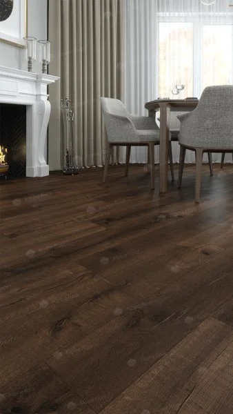 Каменно-полимерная плитка Alpine Floor Real Wood Дуб Мокка ECO 2-2, 6 мм 43 класс в Саратове