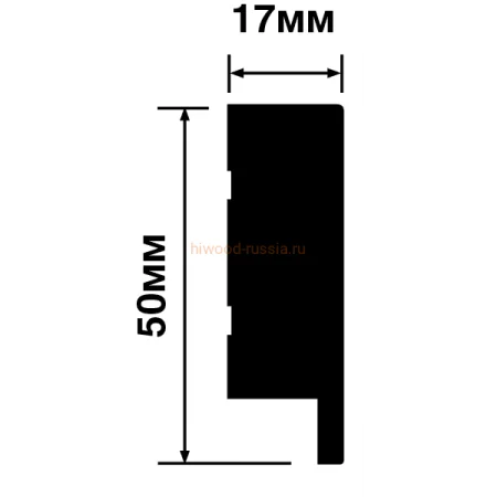 Финишный молдинг LF1 W36 (50х17х2700мм) в Саратове