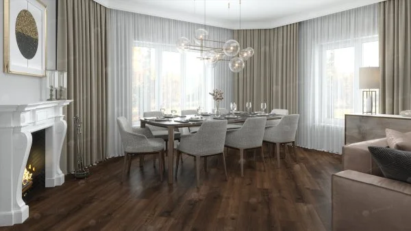 Каменно-полимерная плитка Alpine Floor Real Wood Дуб Мокка ECO 2-2, 6 мм 43 класс в Саратове