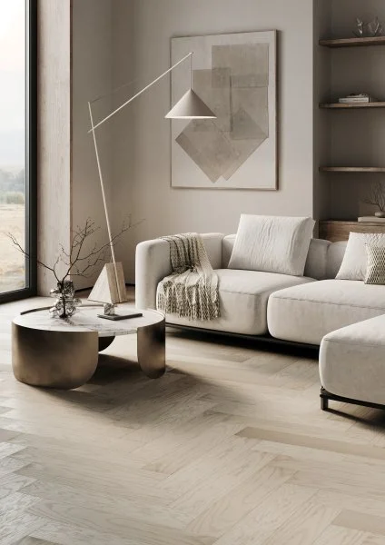 Паркетная доска Quartz Parquet Английская Ёлка Дуб Песочный 33-408 в Саратове