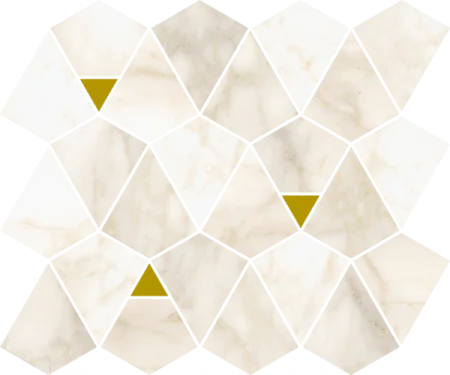 Керамогранит Italon Этернум Каррара Мозаика Вертекс 25.8х30 (Натуральная) в Саратове