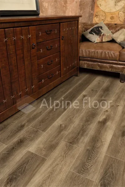 Кварц-виниловая плитка Alpine Floor Premium XL Дуб Коричневый ЕСО 7-9, 8 мм. 43 класс в Саратове