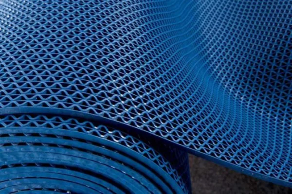 Грязезащитное рулонное покрытие ЗигЗаг Синий 4,5 мм (1,2 м) Китай в Саратове