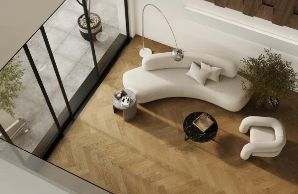 Паркетная доска Quartz Parquet Английская Ёлка Дуб Рустикальный 33-410 в Саратове