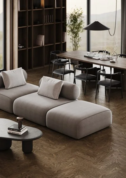 Паркетная доска Quartz Parquet Штучный паркет Дуб Брауни 44-413 в Саратове