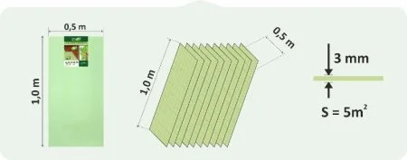 Подложка Солид 3мм листовая (5м2) в Саратове