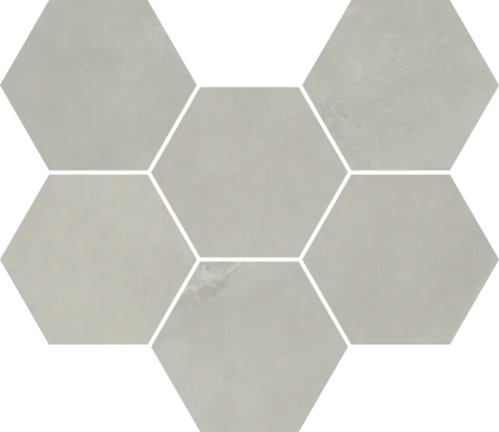 Керамогранит Italon Континуум Сильвер Мозаика Гексагон (Натуральная 25х29) в Саратове