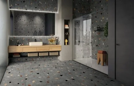 Керамогранит Coliseum Палладио Блэк 60х120 (Натуральный и Реттифицированный) в Саратове