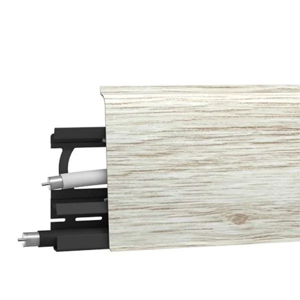 Плинтус пластиковый Arbiton INDO70 135 Дуб Платиновый 2,5 м в Саратове