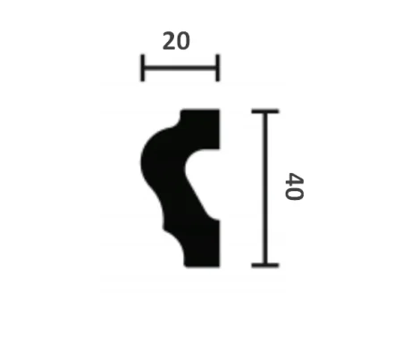 Молдинг NMC Wallstyl WL2 (40х20х2000 мм) в Саратове