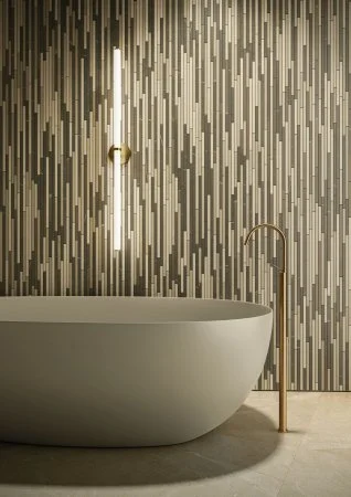 Керамогранит Italon Метрополис Вставка Стрип Ворм 26х75 (Натуральная) в Саратове