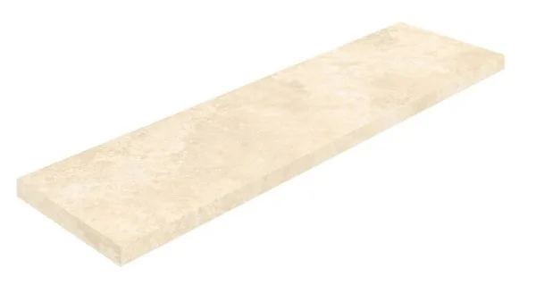 Керамогранит Coliseum Аурелия Уайт Ступень угловая левая (Натуральный, 33х120) в Саратове