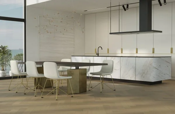 Паркетная доска Quartz Parquet Английская Ёлка Дуб Шампань 33-414 в Саратове