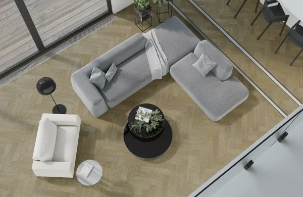 Паркетная доска Quartz Parquet Английская Ёлка Дуб Карельский 33-419 в Саратове