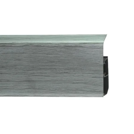 Пластиковый плинтус Royce №333 Серебристый Жемчуг (80х24х2200мм) в Саратове