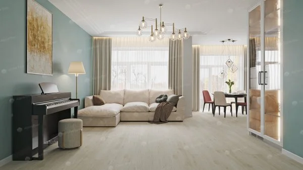 Каменно-полимерная плитка Alpine Floor Solo Модерато ECO 14-11, 3,5 мм 34 класс в Саратове