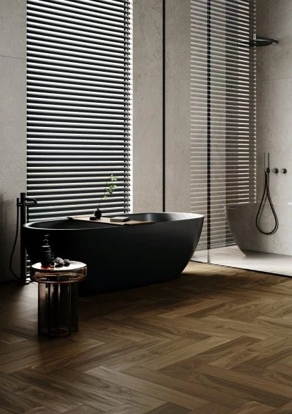 Паркетная доска Quartz Parquet Английская Ёлка Орех Американский 33-400-29 в Саратове