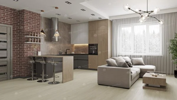 Каменно-полимерная плитка Alpine Floor Solo Plus Ленто ЕСО 14-501, 4 мм, 43 класс в Саратове