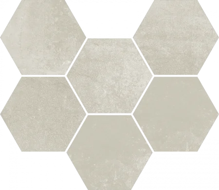 Керамогранит Coliseum Экспо Уайт Мозаика Гексагон (Натуральная, 25х29) в Саратове