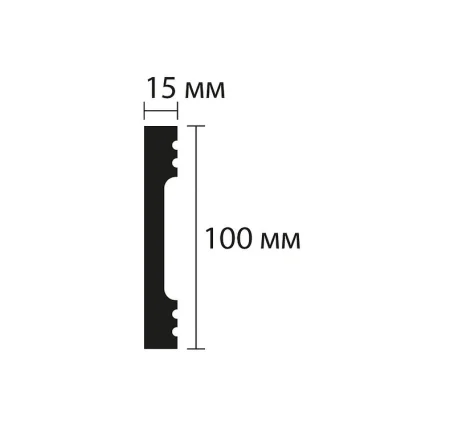 Плинтус NMC Wallstyl FD10 (100х15х2000 мм) в Саратове