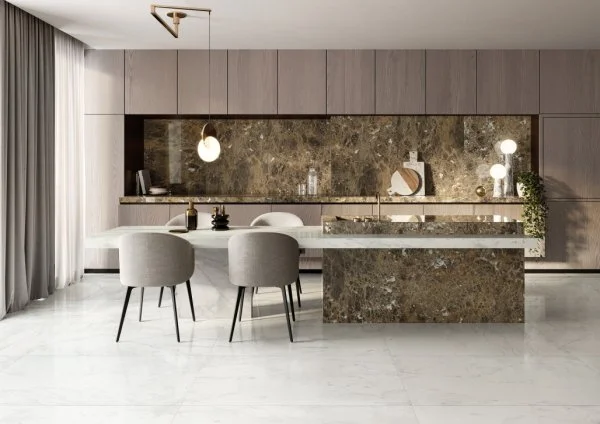 Керамогранит Italon Шарм Делюкс Бьянко Микеланджело 60х120 (Паттинированная и реттифицированная) в Саратове