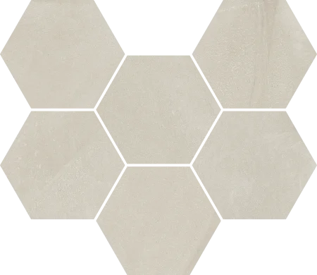 Керамогранит Italon Континуум Пьюр Мозаика Гексагон (Натуральная 25х29) в Саратове