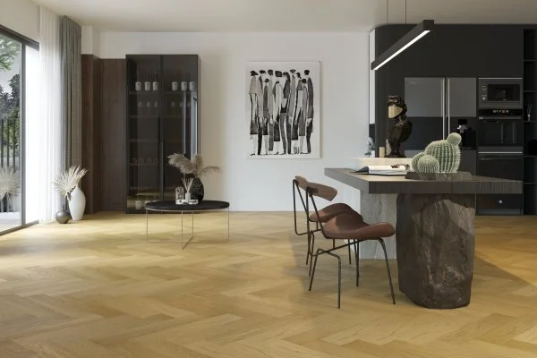 Паркетная доска Quartz Parquet Английская Ёлка Дуб Медовый Раф 33-463 в Саратове