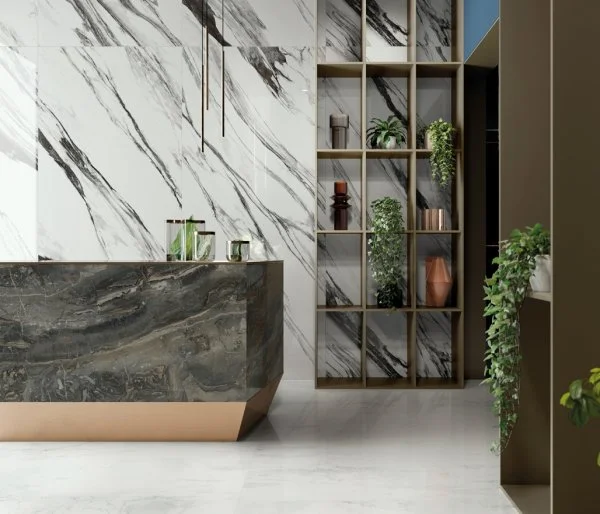 Керамогранит Italon Шарм Делюкс Бьянко Микеланджело 80х160 (Люкс и реттифицированная) в Саратове