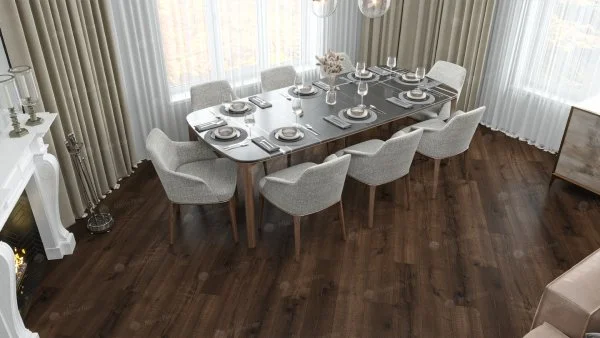 Каменно-полимерная плитка Alpine Floor Real Wood Дуб Мокка ECO 2-2, 6 мм 43 класс в Саратове