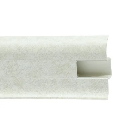 Пластиковый плинтус Royce №860 Белый Кварц (58х22х2200мм) в Саратове